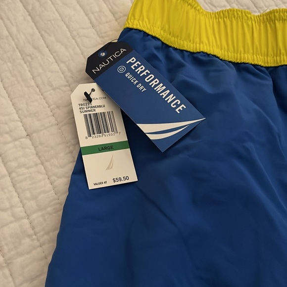 NWT ~Nautica Men’s Swim Shorts Size Large - Picture 4 of 5